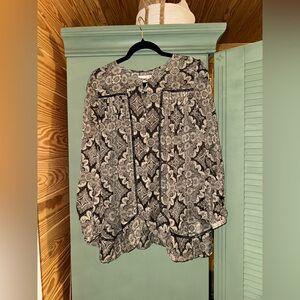 Zimmermann floral silk blouse size 0 flowy